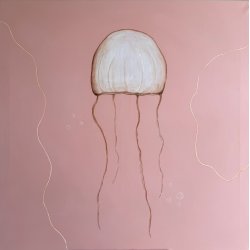 Beneath Still Waters II - 130x130 cm