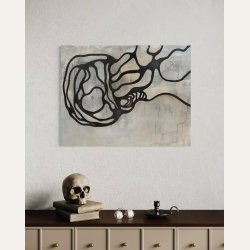 Reaching Quietly 90x70 cm