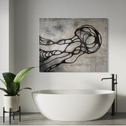 Rooted in Silence 150x120 cm - SOLGT