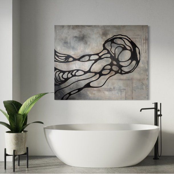 Rooted in Silence 150x120 cm - SOLGT