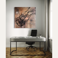 Where it Begins 130x130 cm