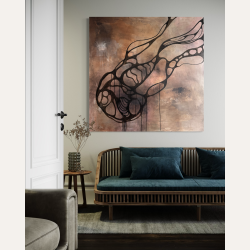 Where it Begins 130x130 cm