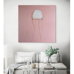 Beneath Still Waters II - 130x130 cm